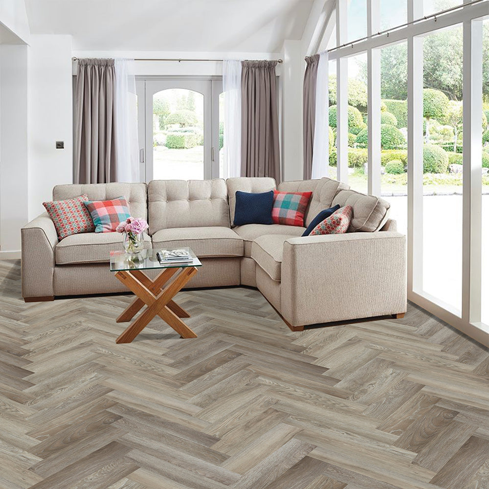 Lusso Portofino Dry Back Herringbone Treated Birch