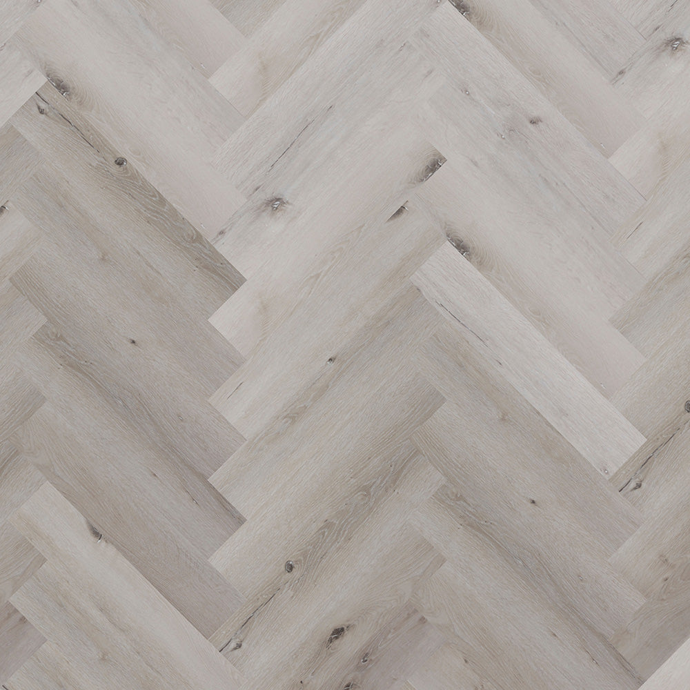 Lusso Portofino Dry Back Herringbone White Oak