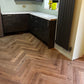 Lusso Portofino Herringbone Voyager Oak Glue Down LVT Vinyl Flooring