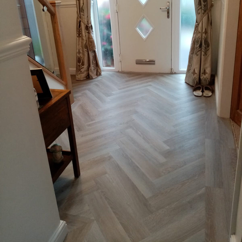 Lusso Portofino Dry Back Herringbone Treated Birch