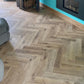 Lusso Portofino Herringbone Voyager Oak Glue Down LVT Vinyl Flooring