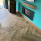 Lusso Portofino Herringbone Voyager Oak Glue Down LVT Vinyl Flooring