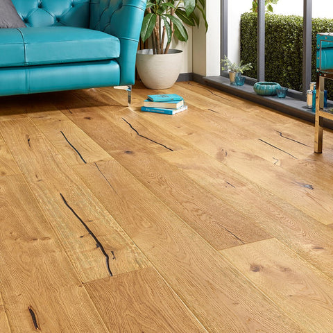 Lusso Trento Distressed Natural Oiled Engineered Oak 220mm