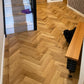 Lusso Uniqo Herringbone Natural Brushed & Lacquered Engineered Oak