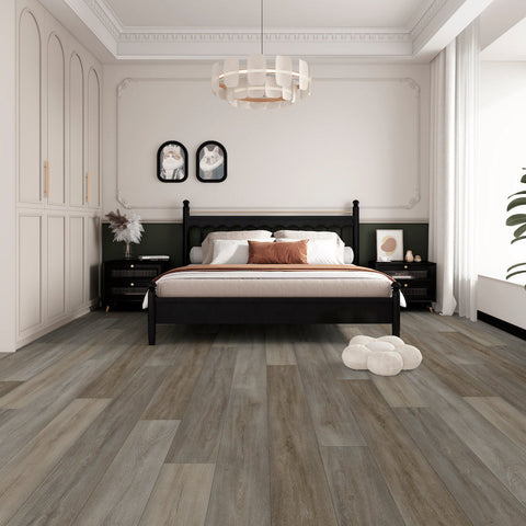 Lusso Bari Sunrise Cedar Plank Glue Down LVT Vinyl Flooring