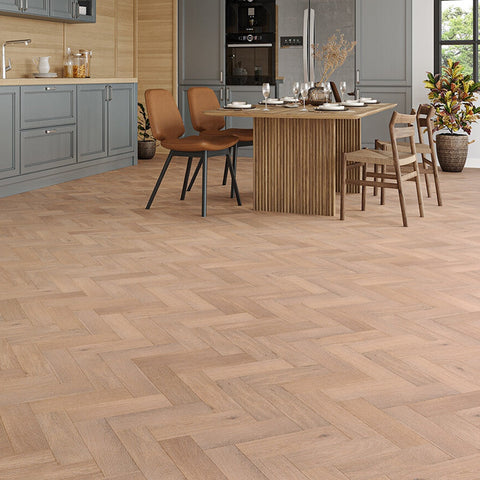 Lusso Novara Luxe Downy Herringbone Engineered Oak