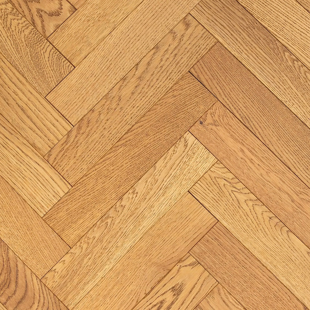 Lusso Venice Luxe Golden Oak Brushed & Oiled  20/6 mm Herringbone Engineered Wood Flooring