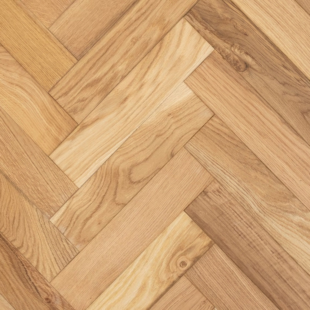 Lusso Venice Luxe Natural Oak Brushed & Oiled 20/6 mm Herringbone Engineered Wood Flooring