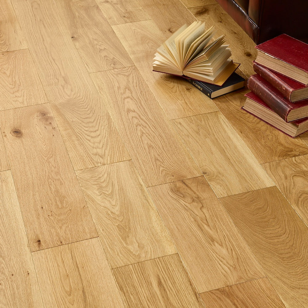 Lusso Venice Luxe Natural Oak Lacquered 20/6 mm Engineered Wood Flooring