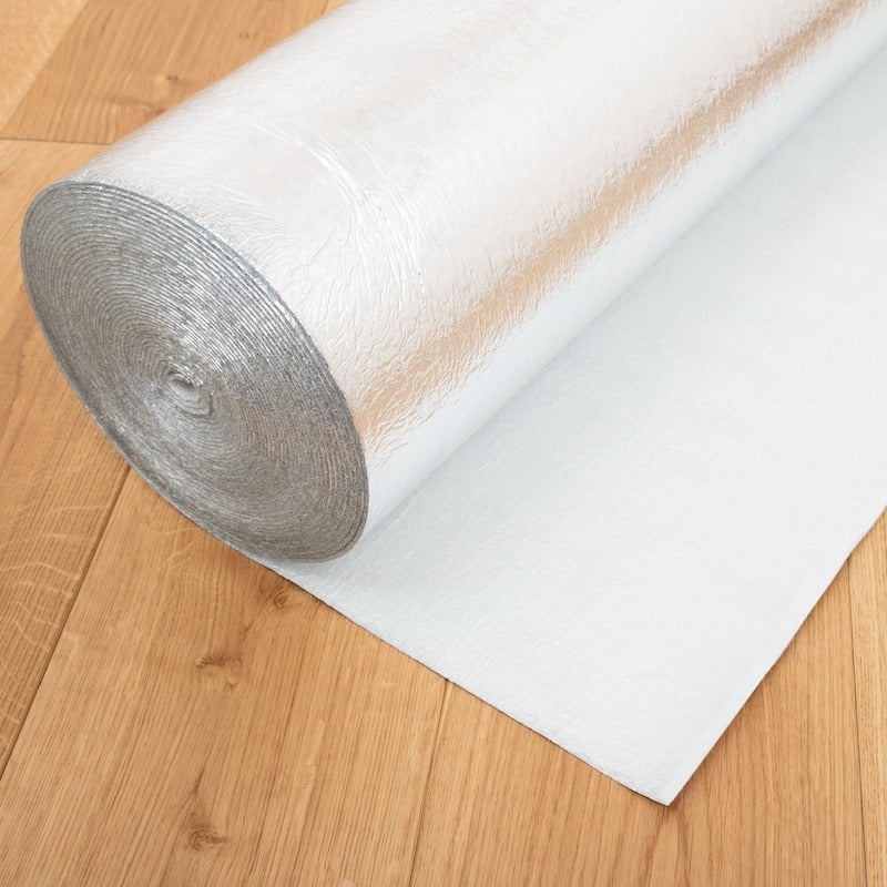 Silver Laminate and Wood Flooring Underlay - 3mm