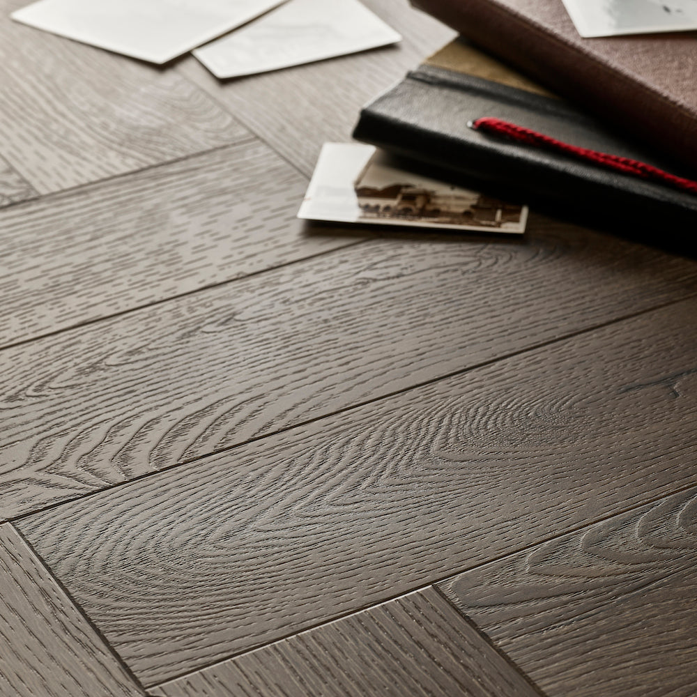 Textures Tudor Oak Herringbone TH03 LVT Flooring