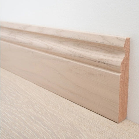 Lusso Whitewashed Oak Skirting Board 120 x 20mm - SS7